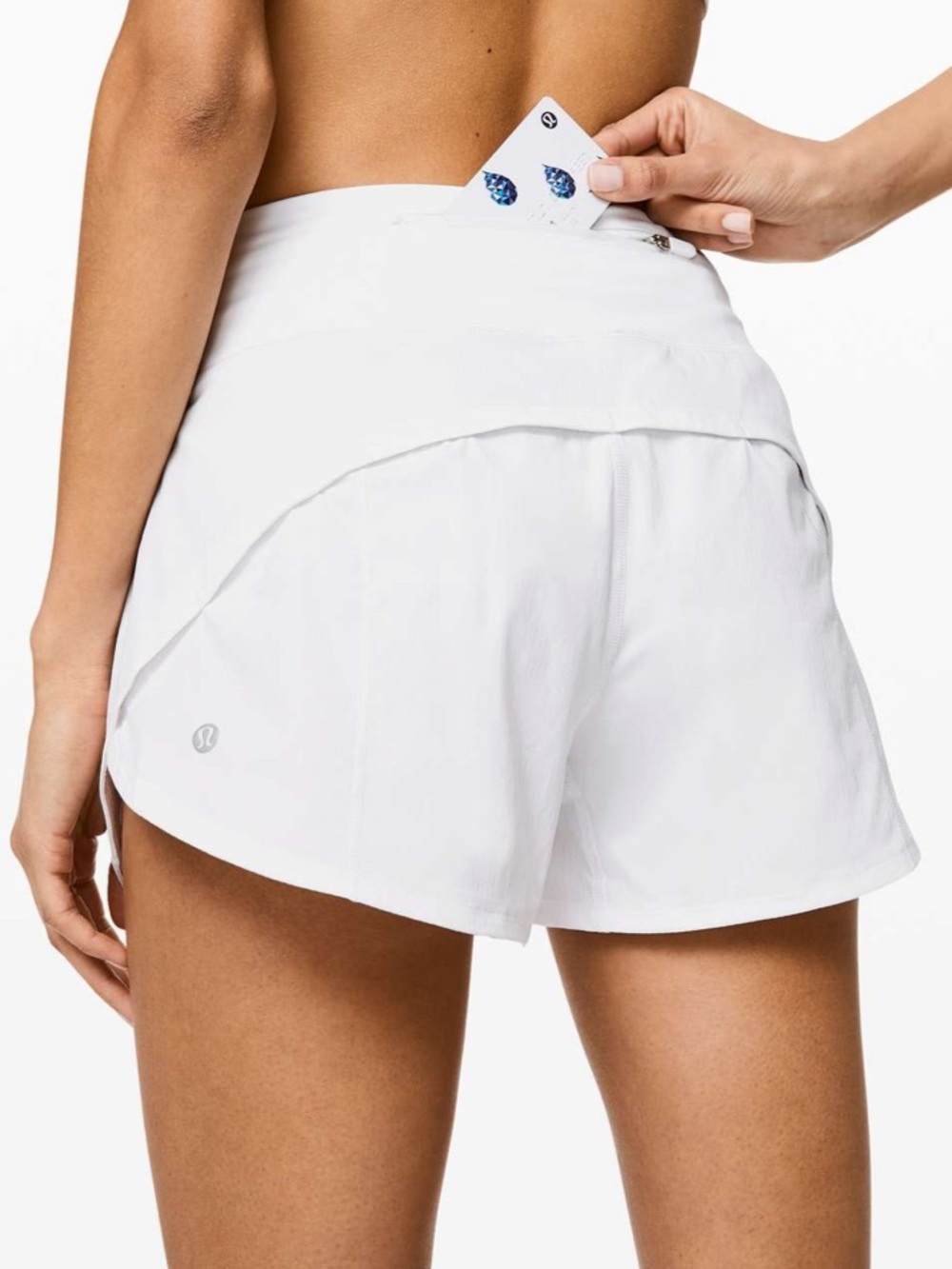Lululemon Speed Up Short Long *4" Updated fit White size 6